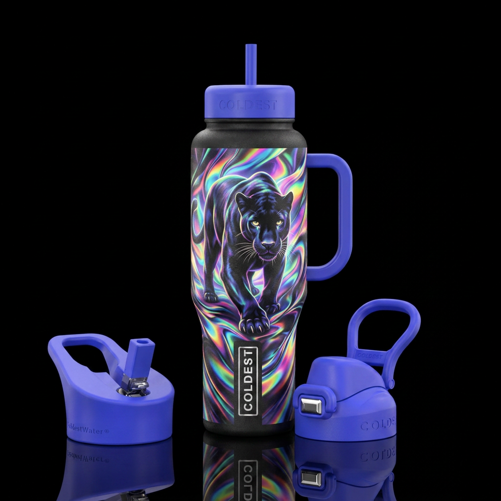 Panther 🐆 water bottle design