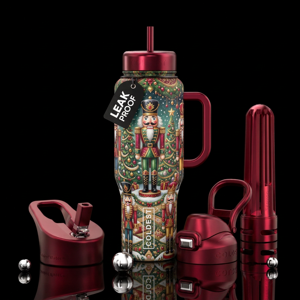 The nutcracker water bottle design