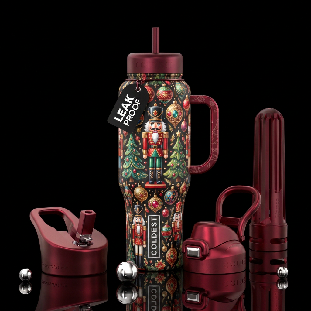 The nutcracker water bottle design