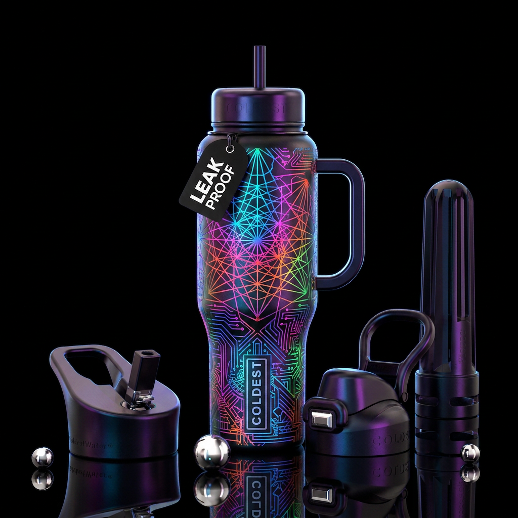 Lasers water bottle design