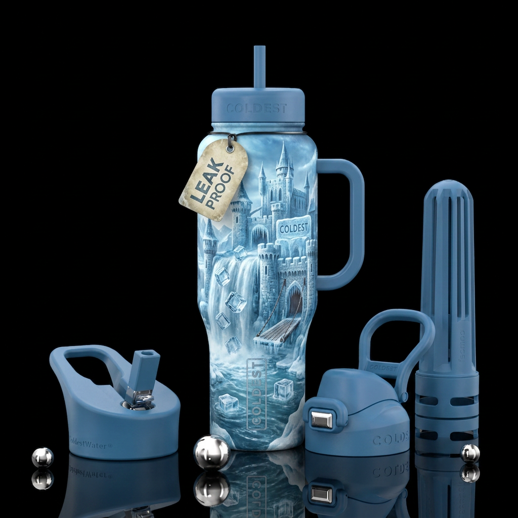 The coldest castle water bottle design