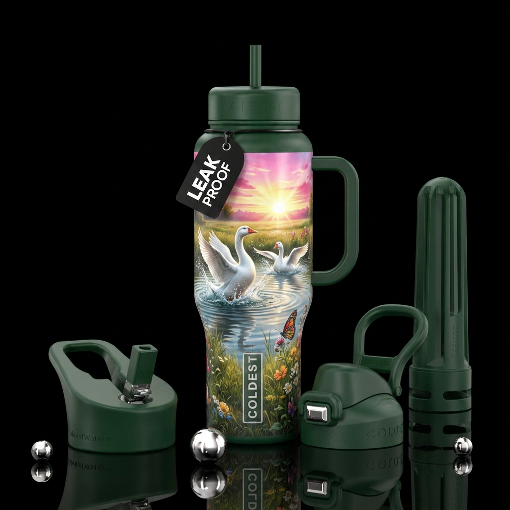 Geese 🪿 water bottle design