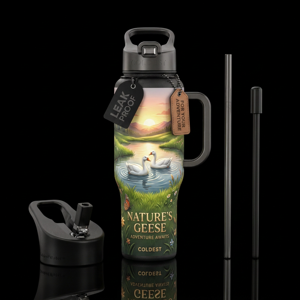 Goose 🪿 water bottle design