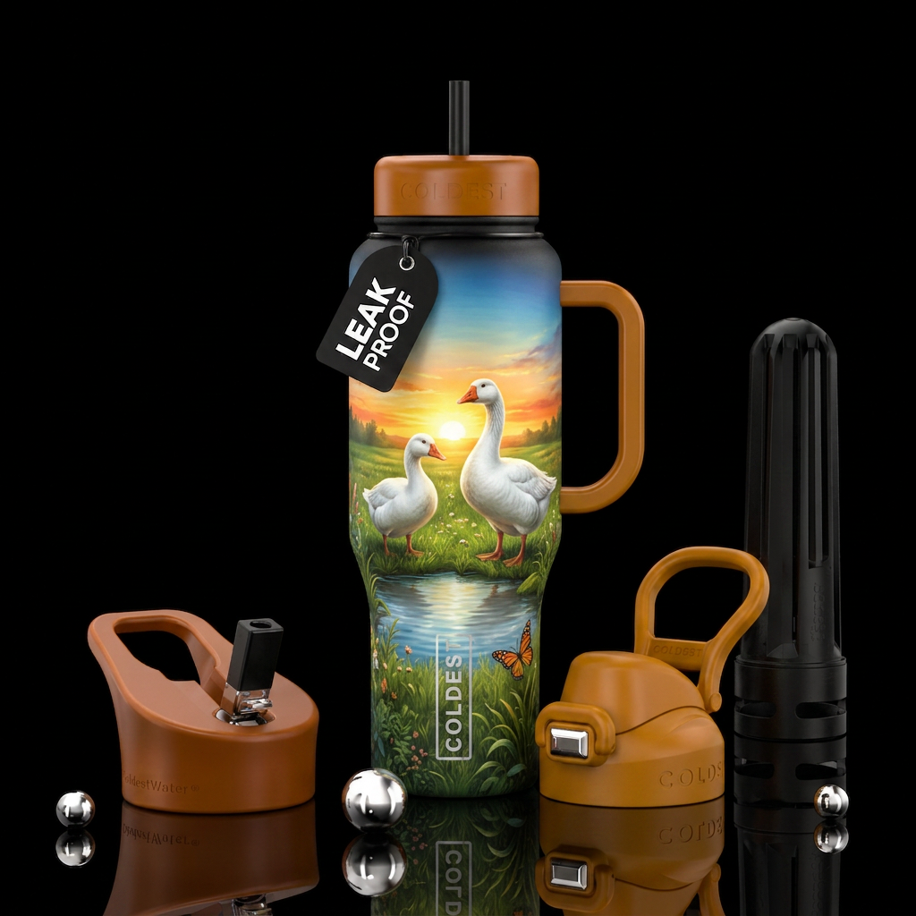 Geese 🪿 water bottle design