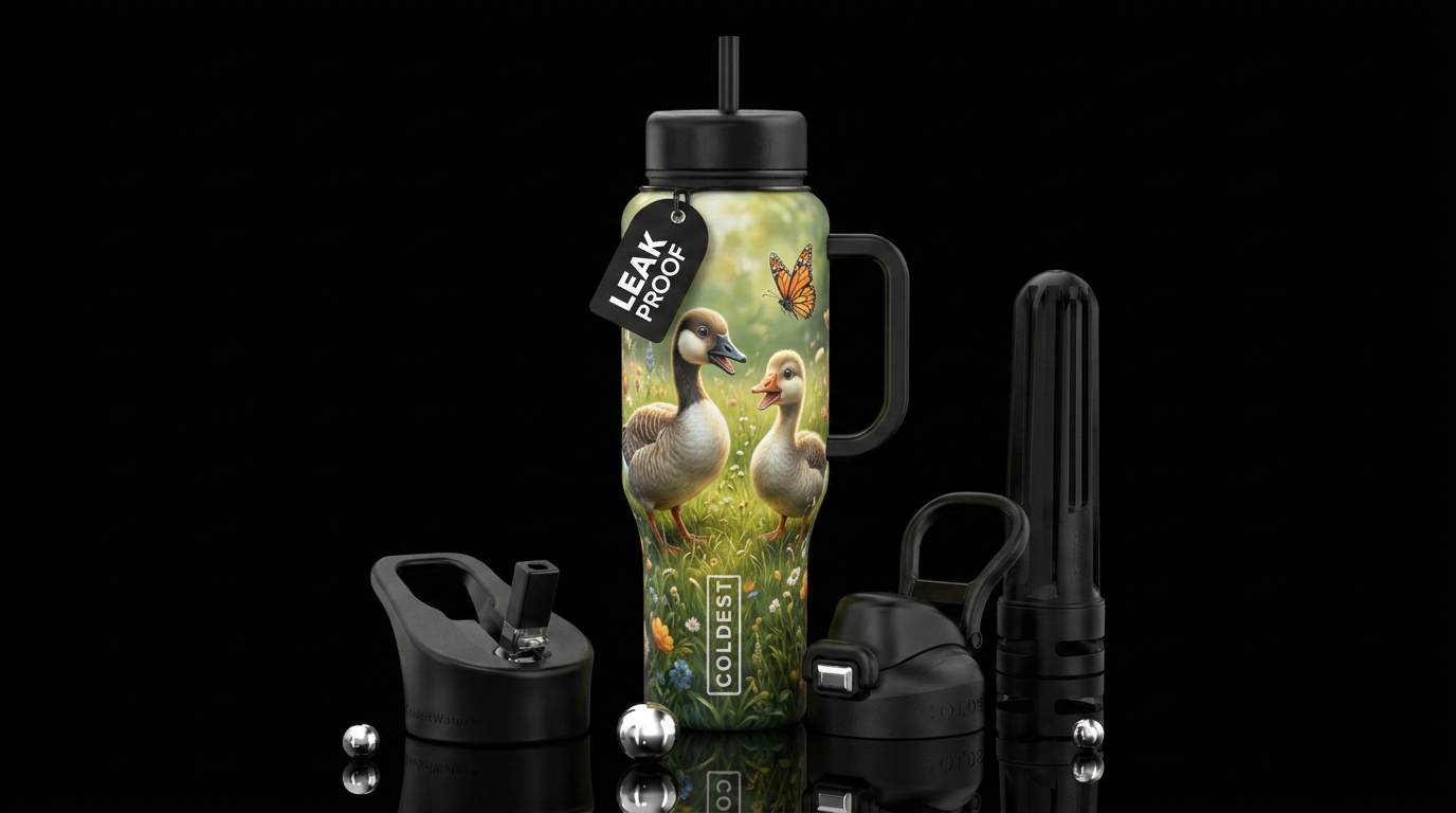 Baby geese 🪿 water bottle design