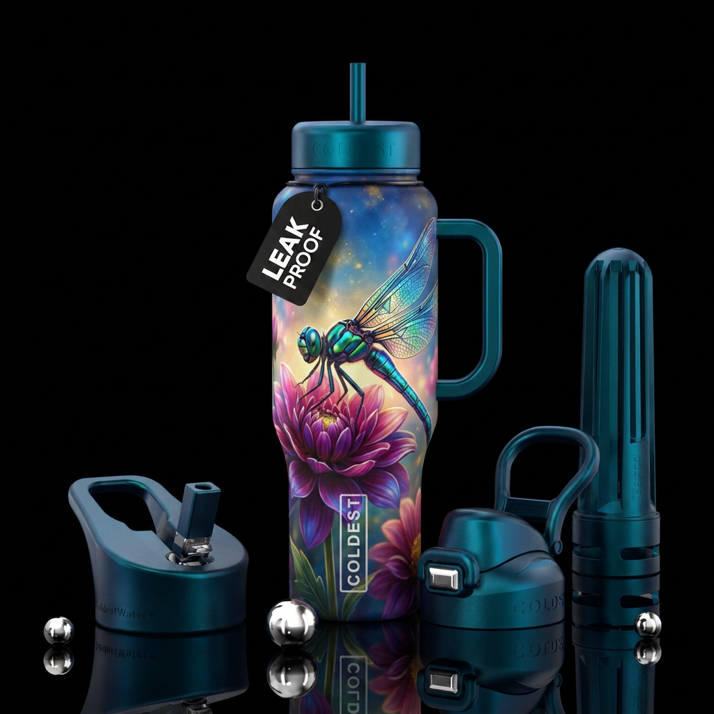 Dragonfly water bottle design