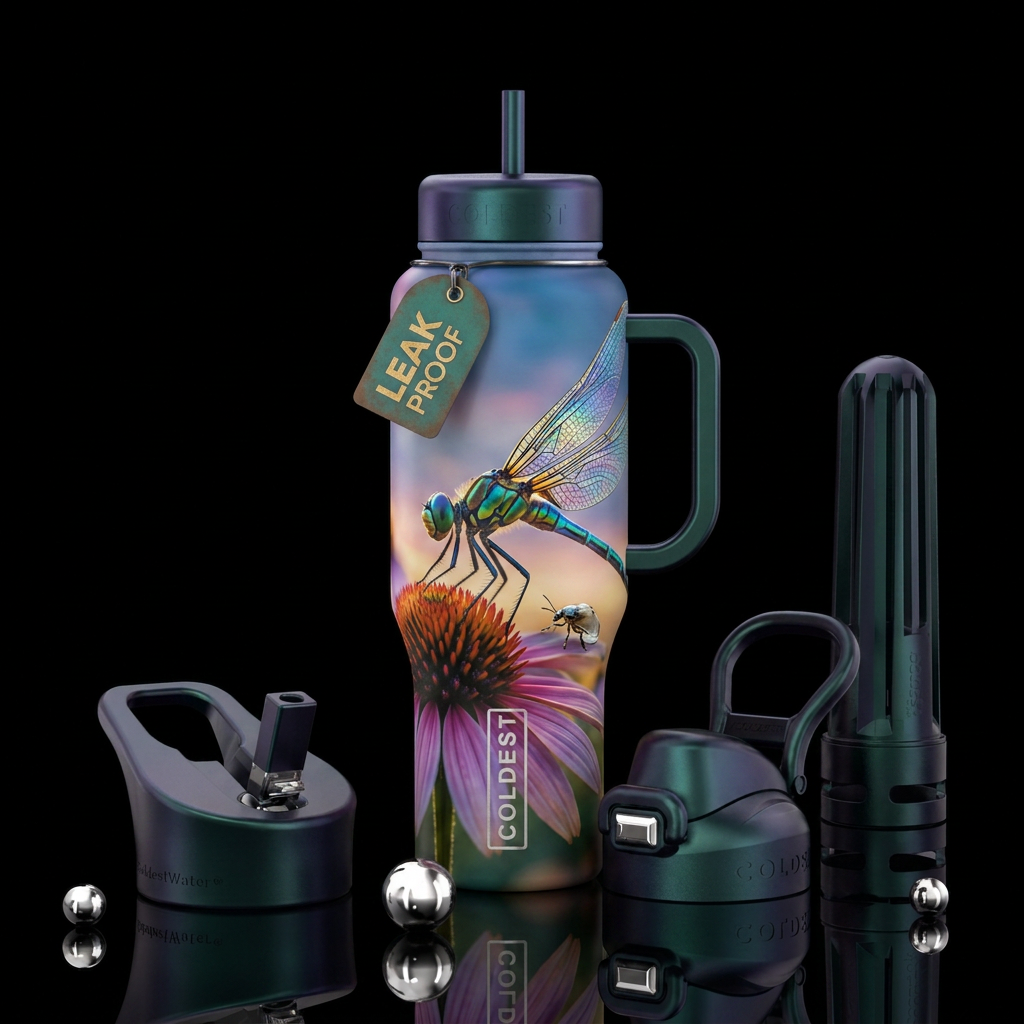 Dragonfly water bottle design
