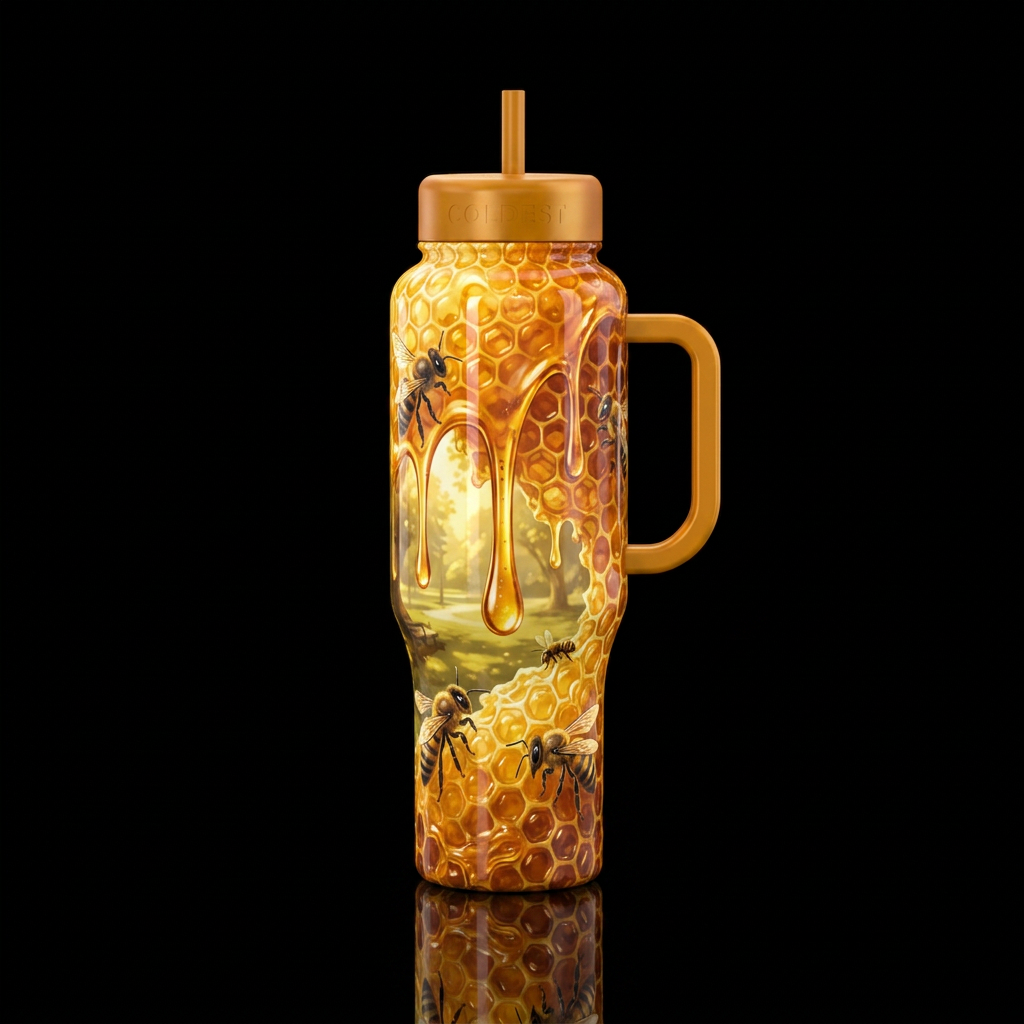Honey come water bottle design