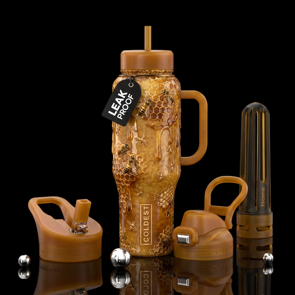 Honey cone water bottle design