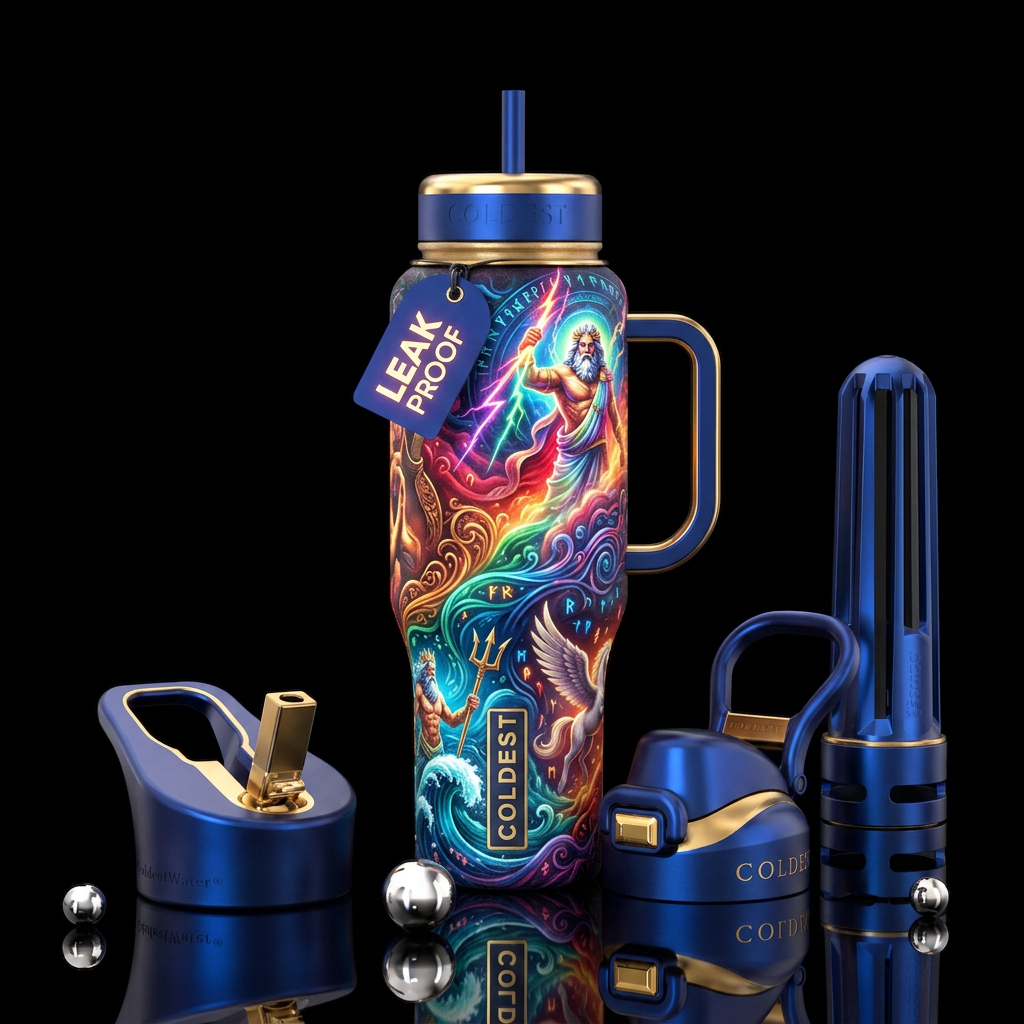 Art water bottle design