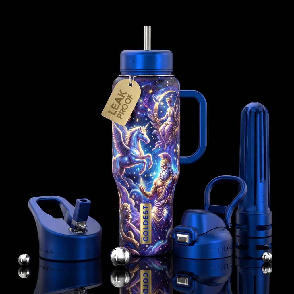 Art water bottle design