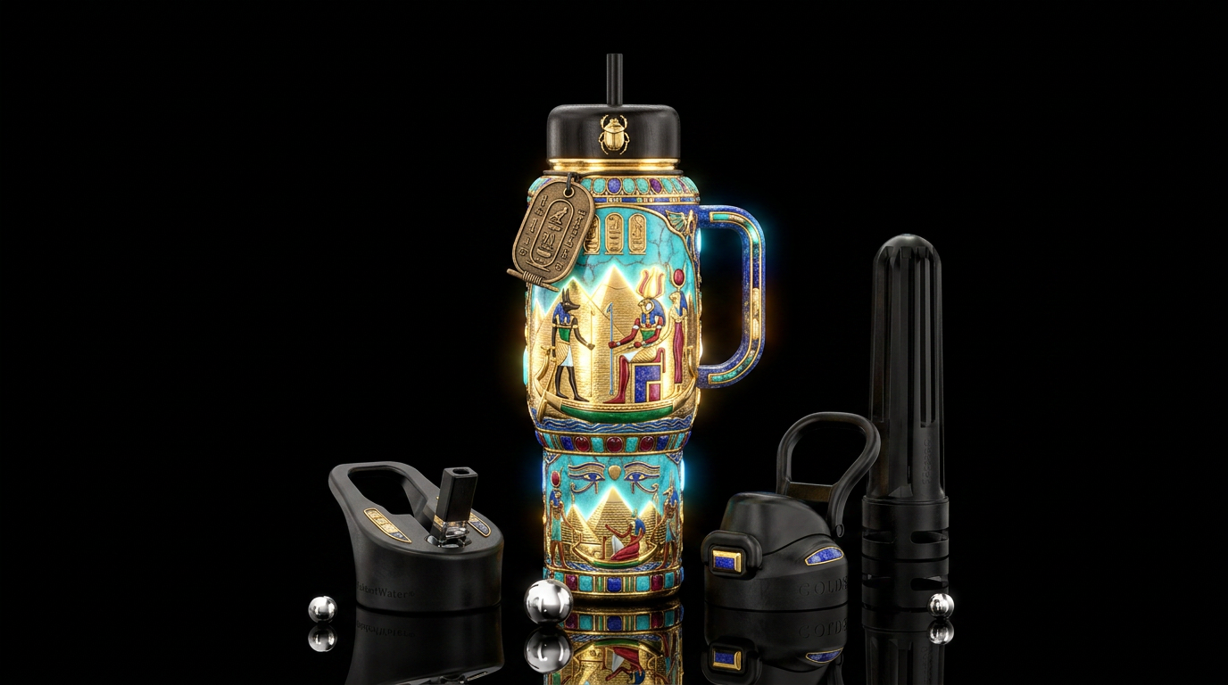 Art water bottle design