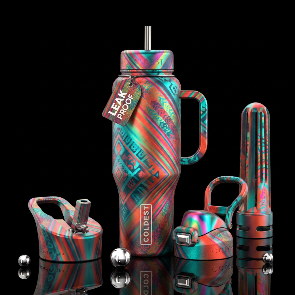 Art water bottle design