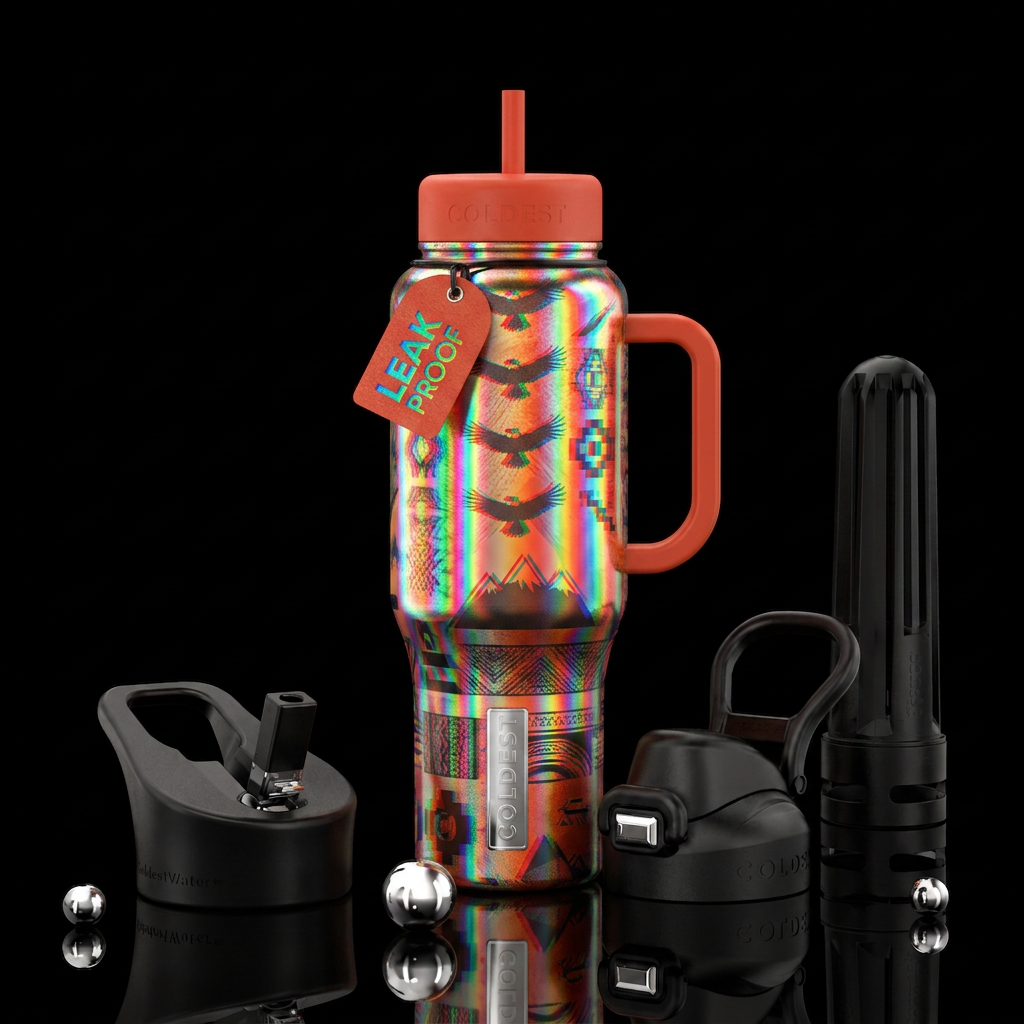Art water bottle design