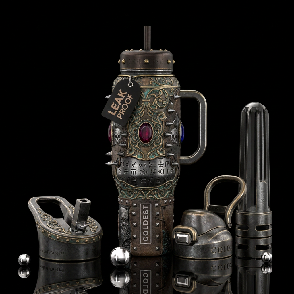 Punk rock water bottle design