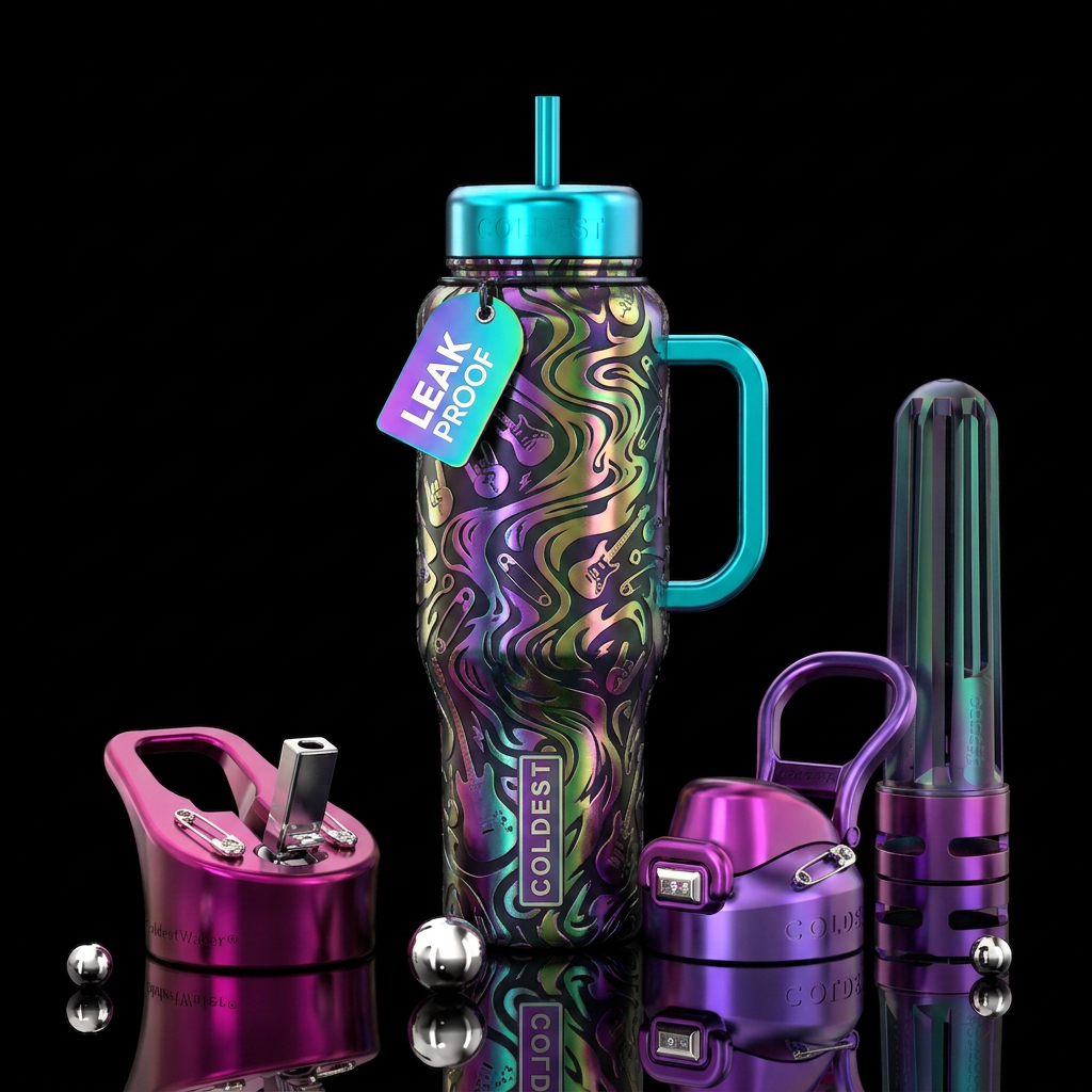 Art water bottle design
