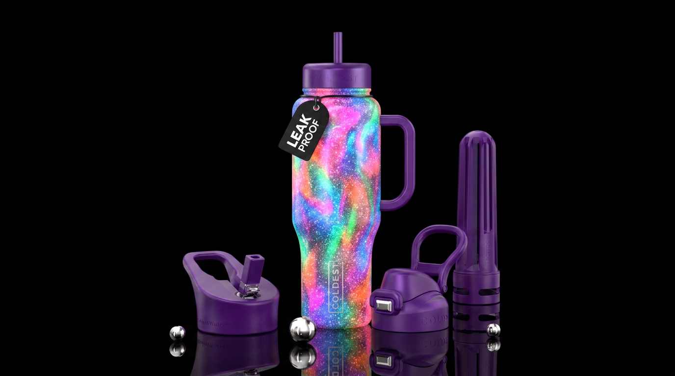 Art water bottle design