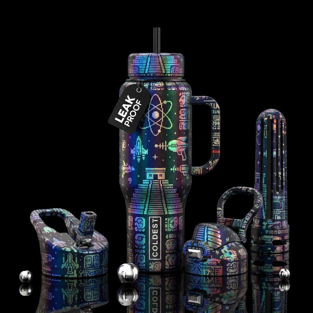 Art water bottle design