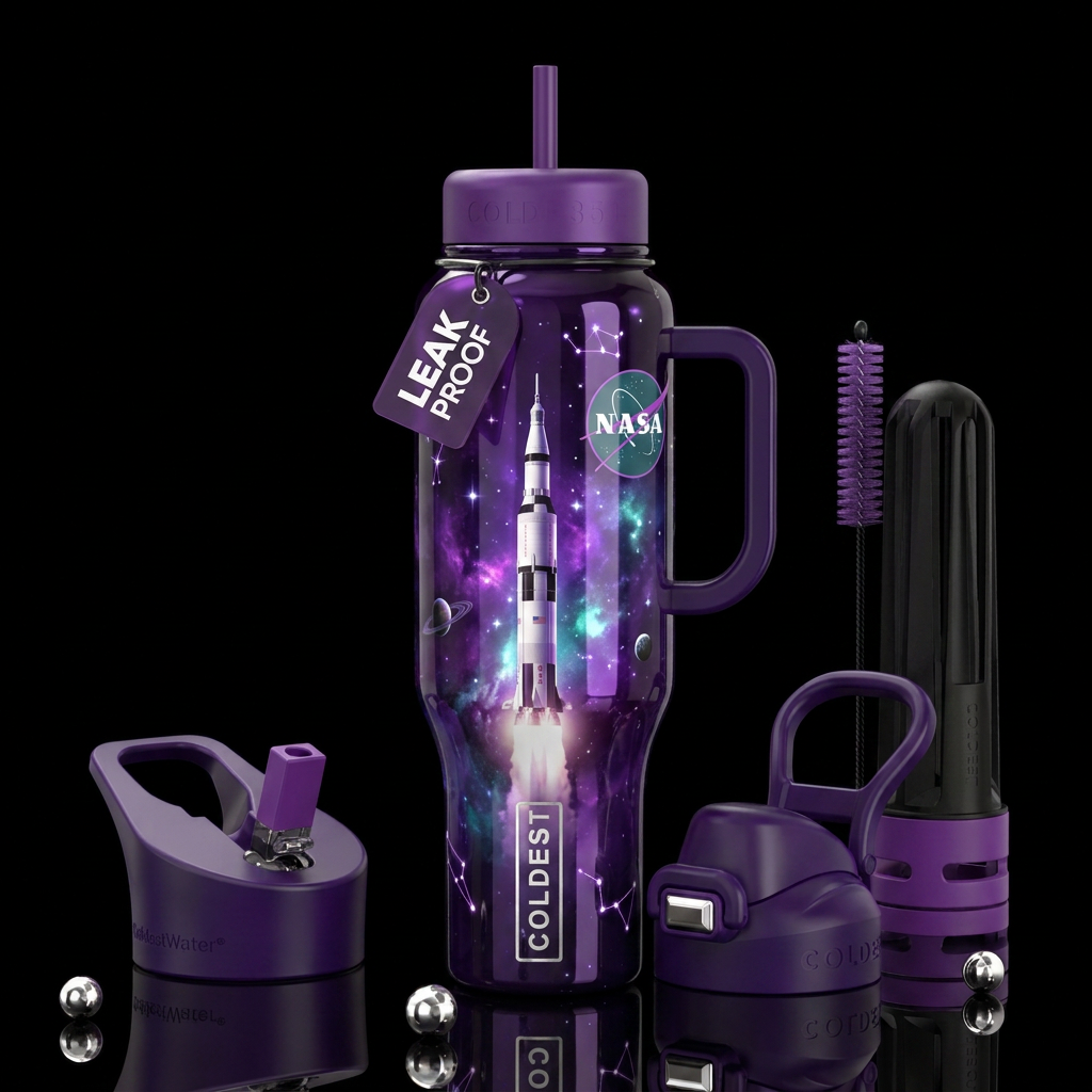 Rocketship 🚀 water bottle design
