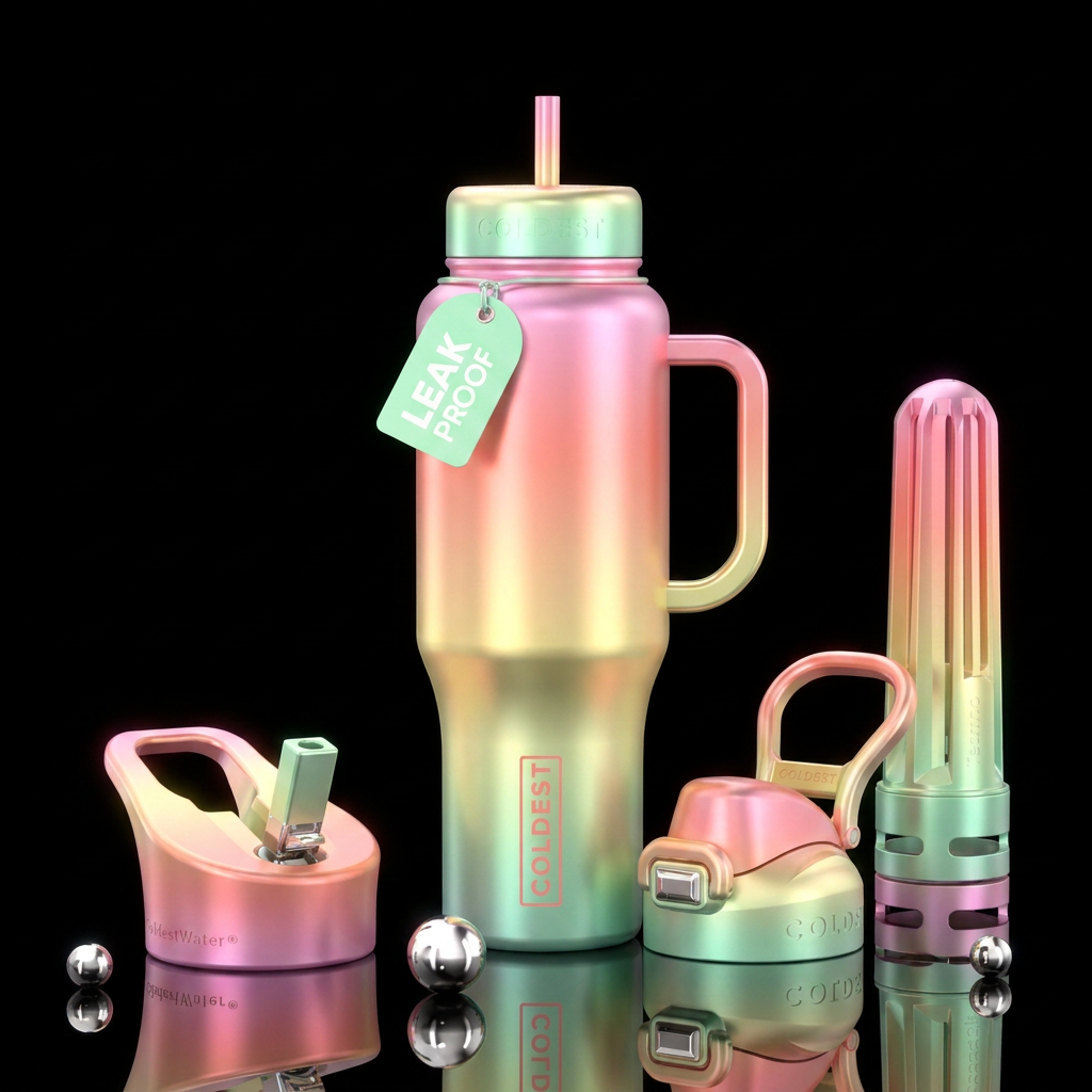 Art water bottle design