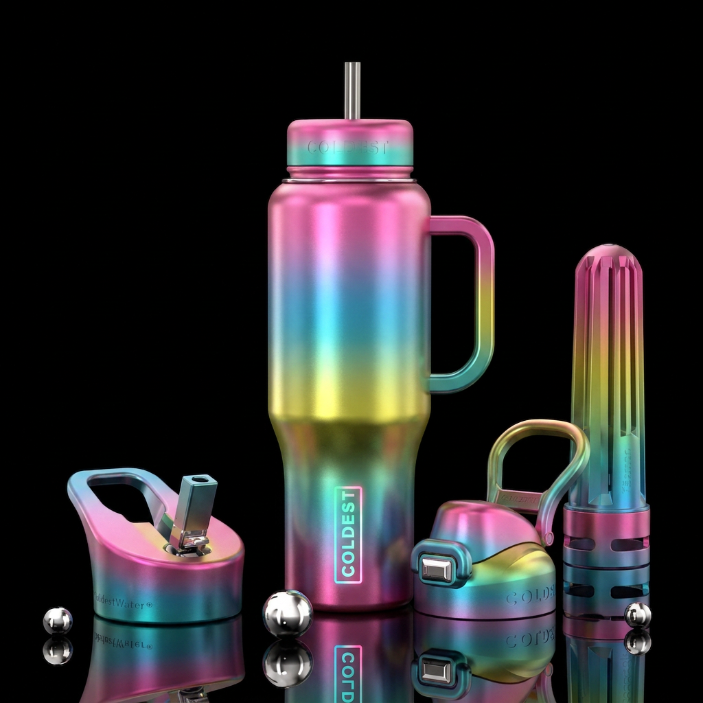 Art water bottle design