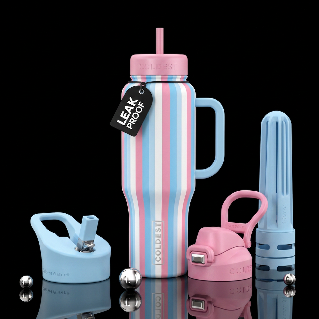 Stripes water bottle design