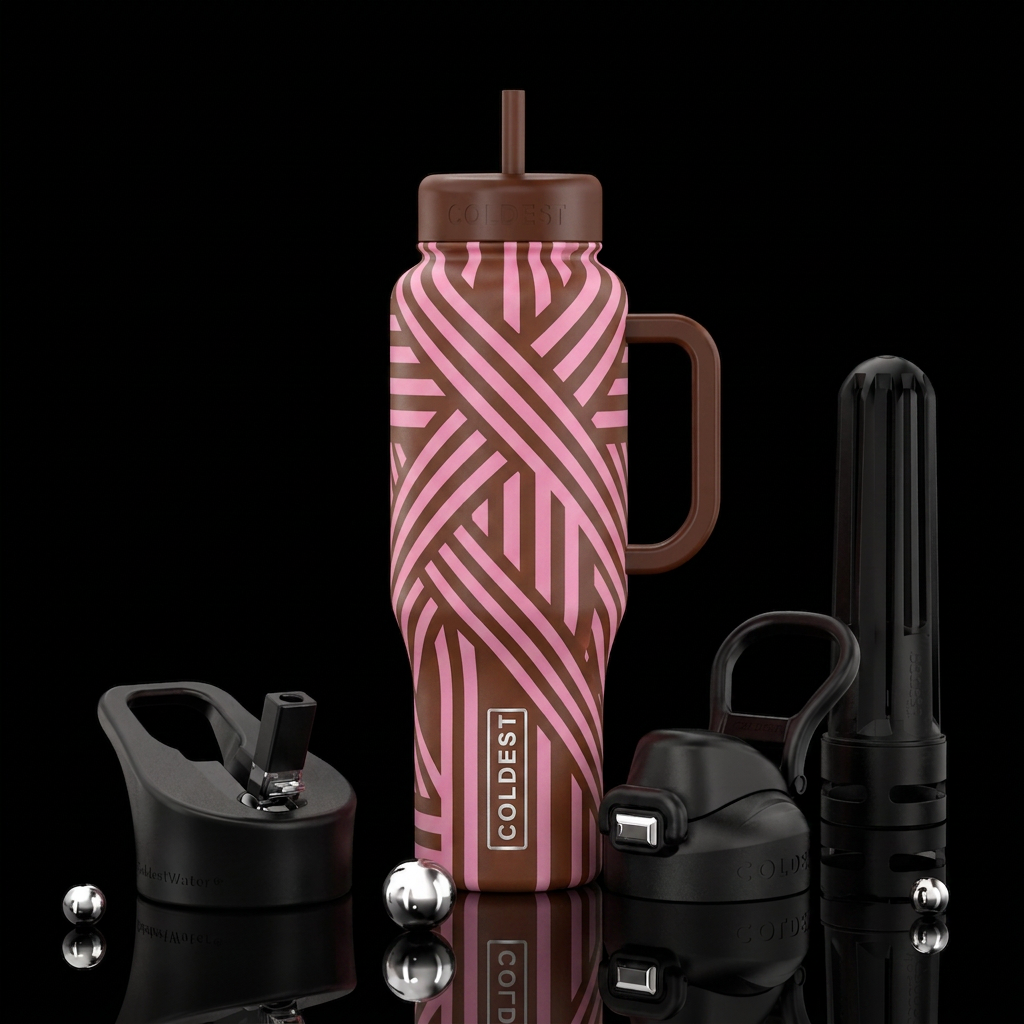 Stripes water bottle design
