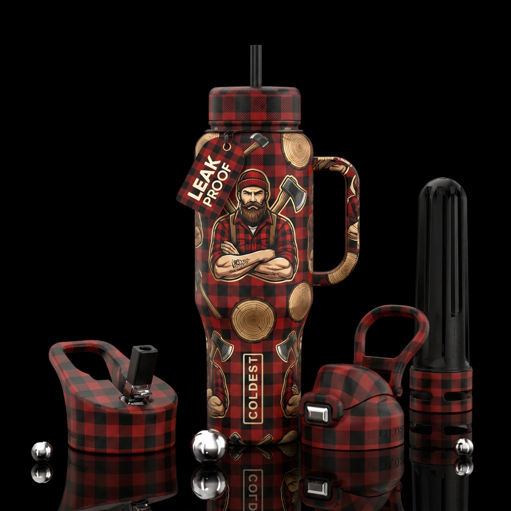 Lumberjack 😂 water bottle design