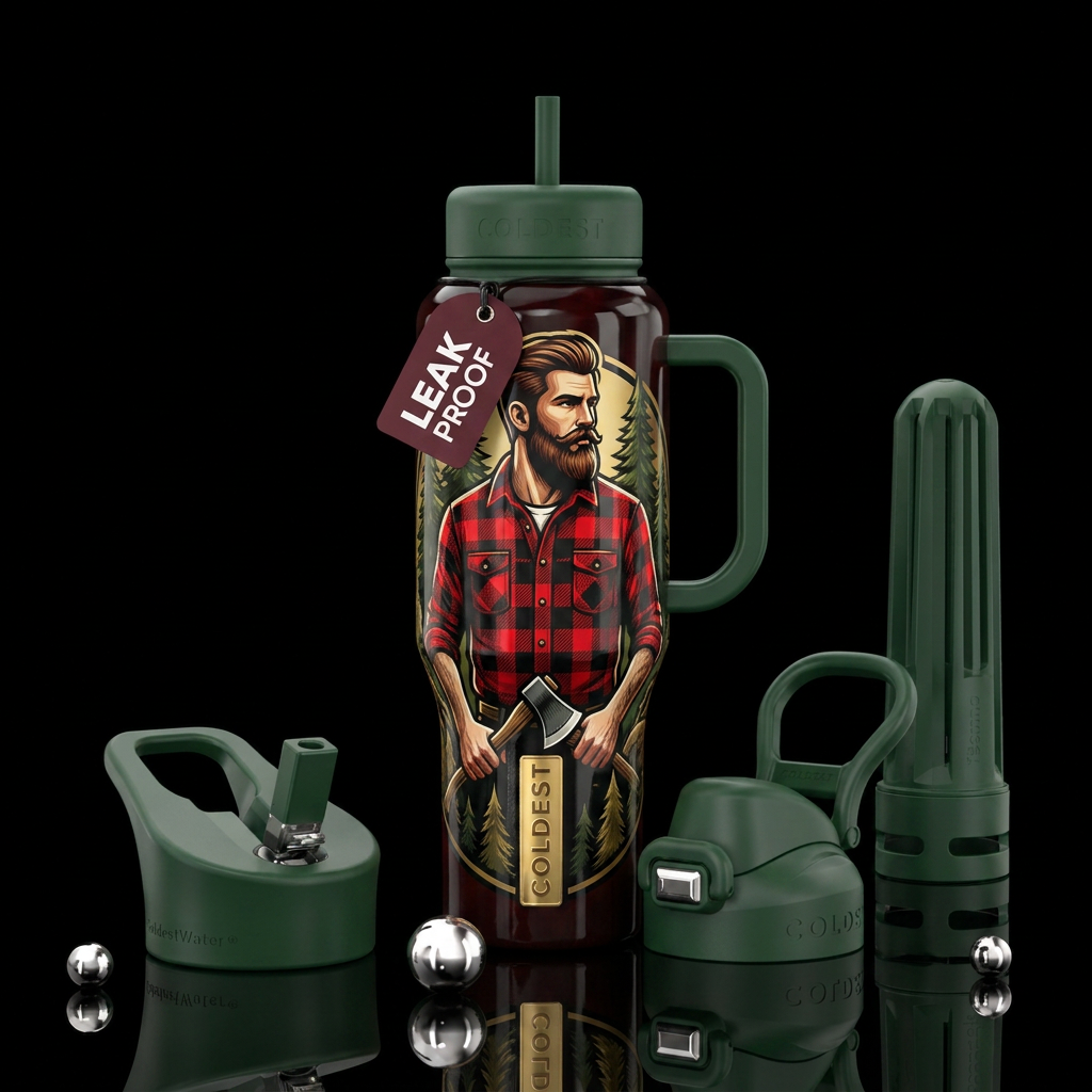 Lumberjack Dave lol 🤣 water bottle design