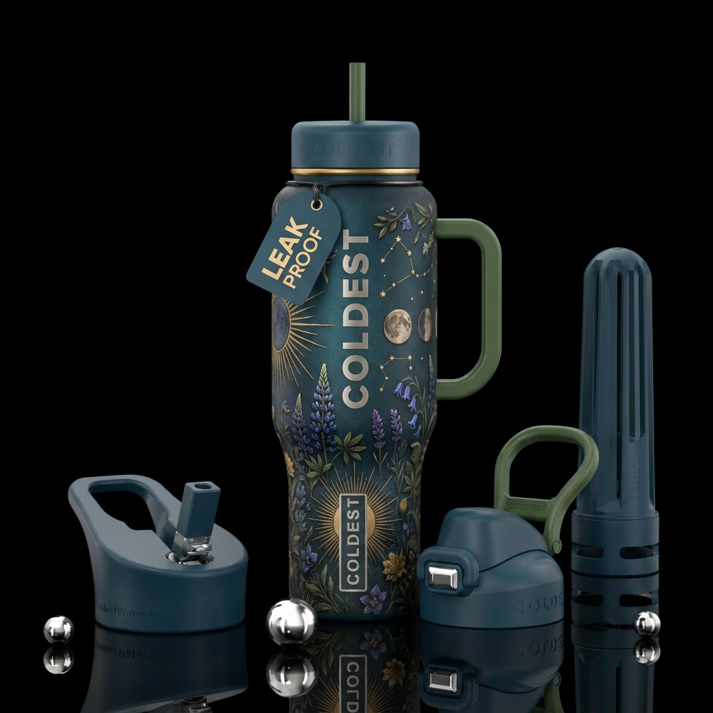 Art water bottle design