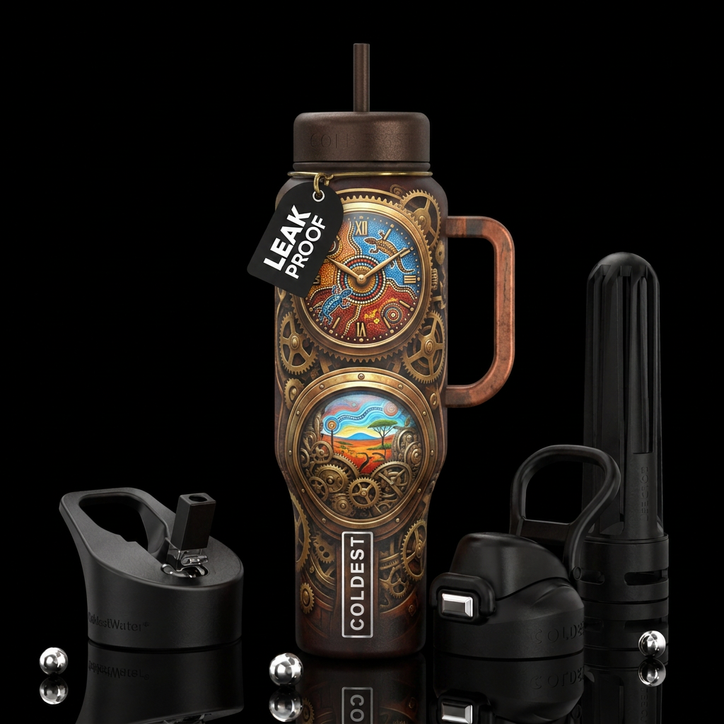 Clock water bottle design