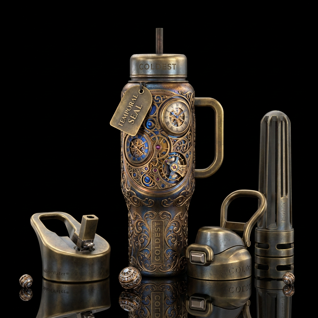 Time Machine water bottle design