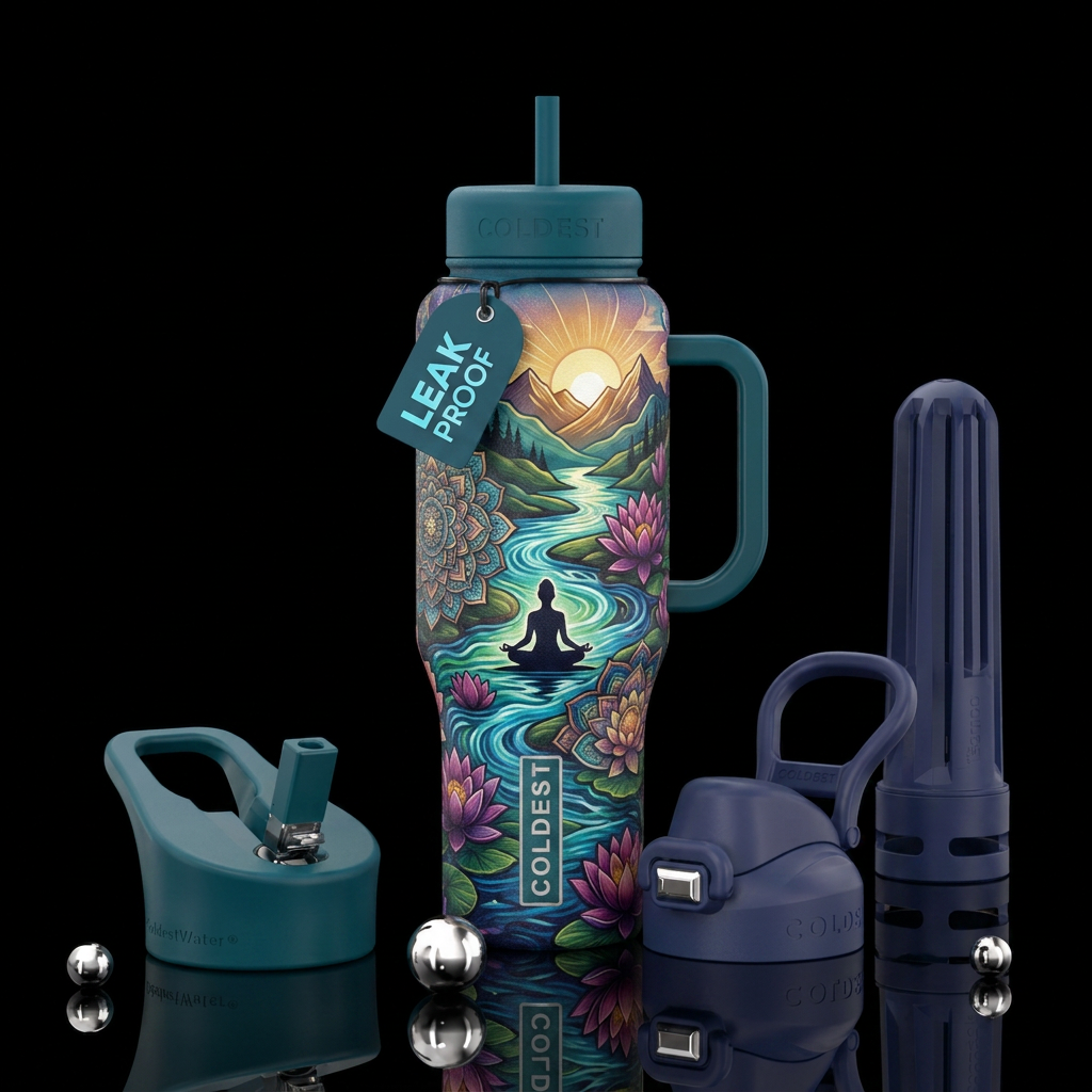 Art water bottle design