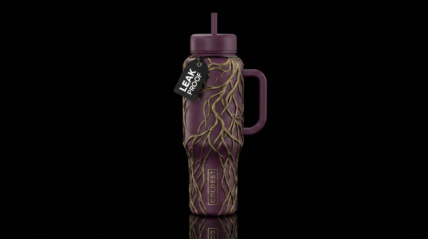 Roots water bottle design