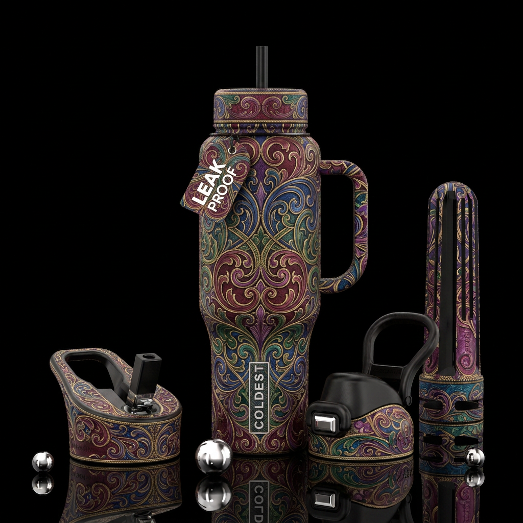 Art water bottle design