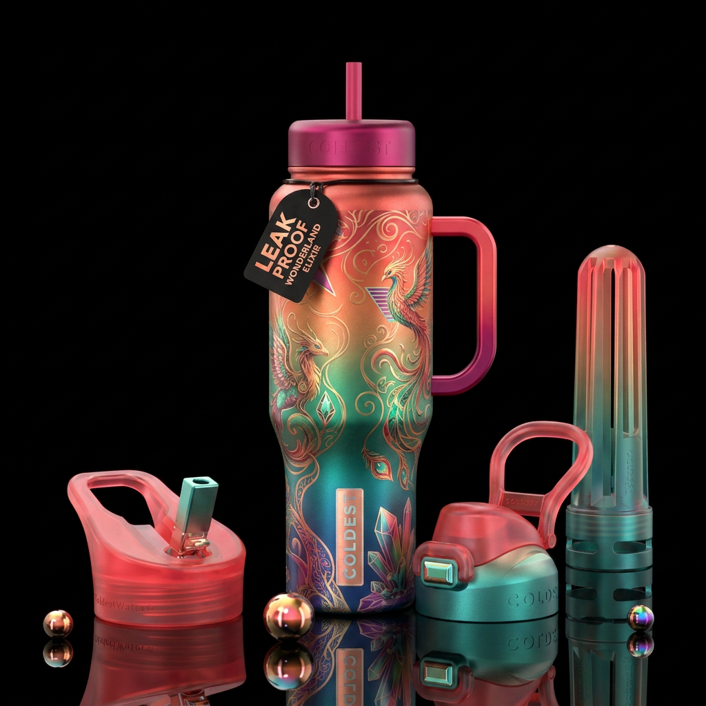 Art water bottle design