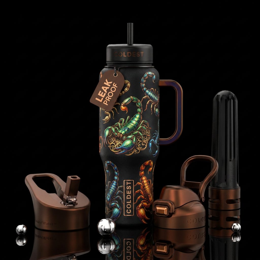 scorpion 🦂 water bottle design