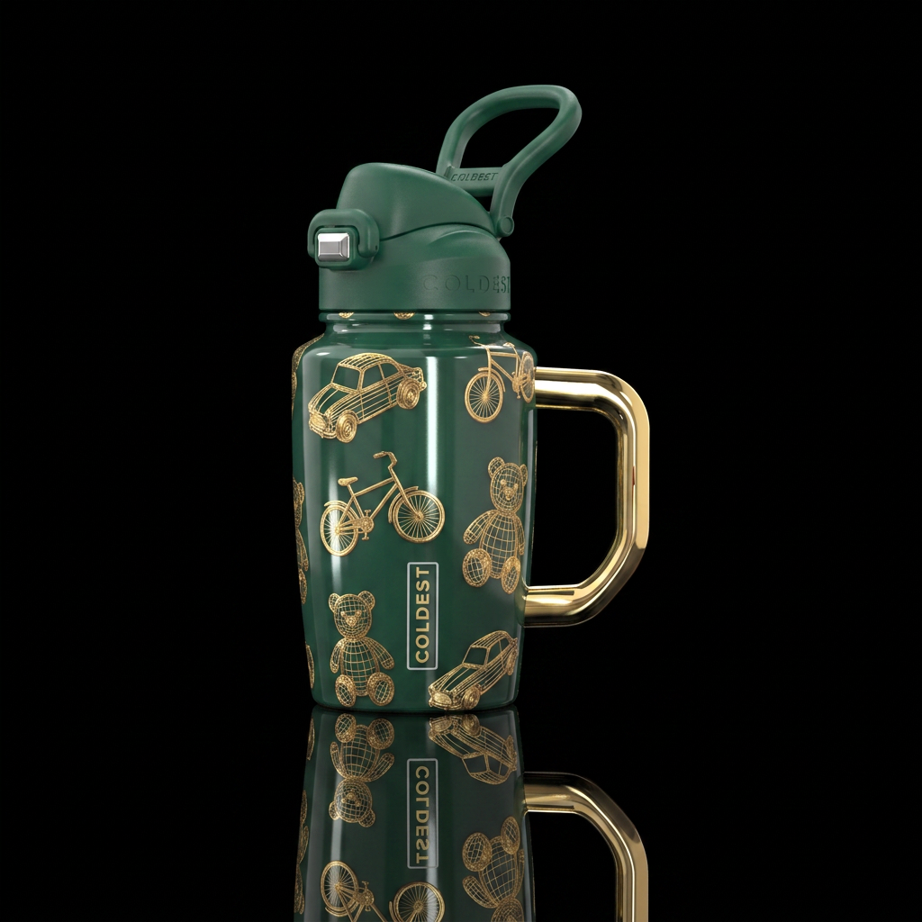 Art water bottle design