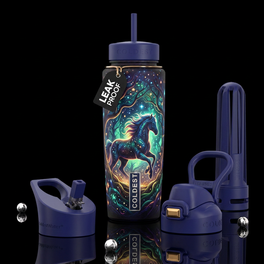 Enchanted horse water bottle design