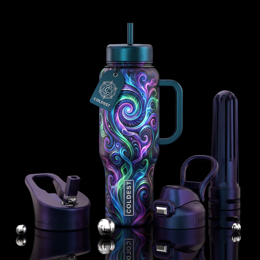 Art water bottle design
