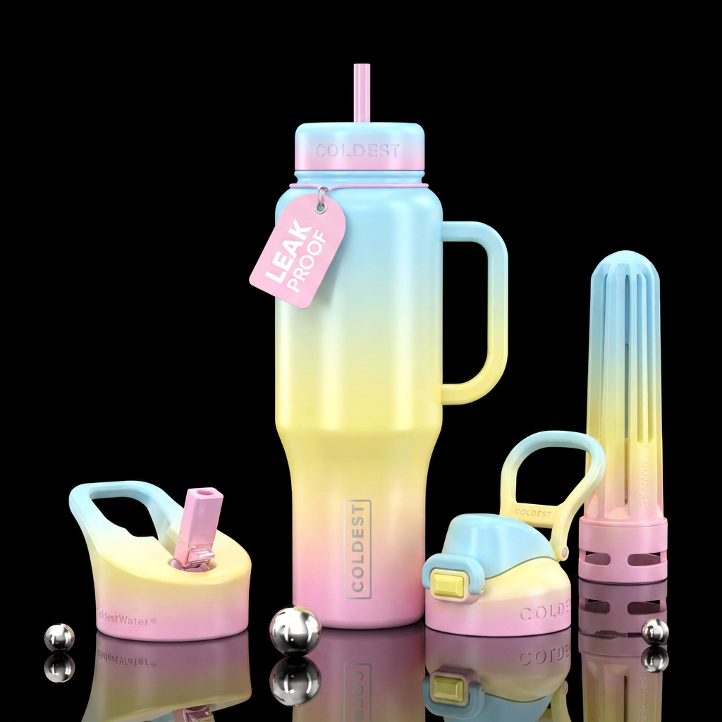 Art water bottle design