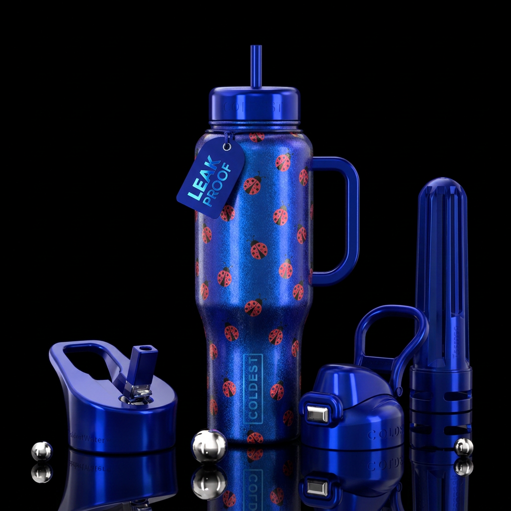 Lady bugs 🐞 water bottle design