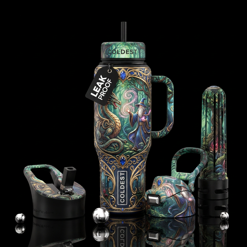 Wizard water bottle design