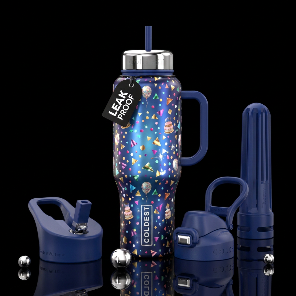 Birthday water bottle design