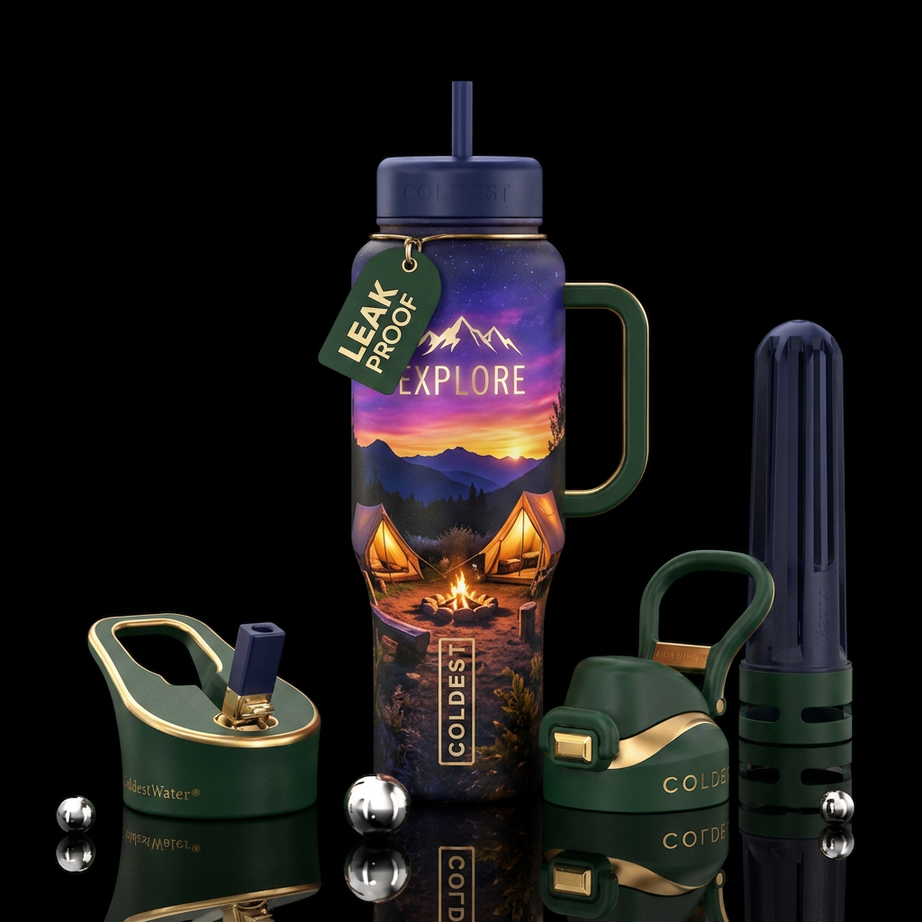 Camping water bottle design