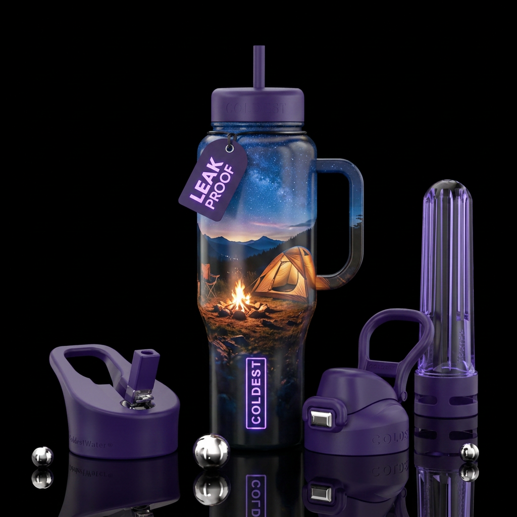 Camping water bottle design