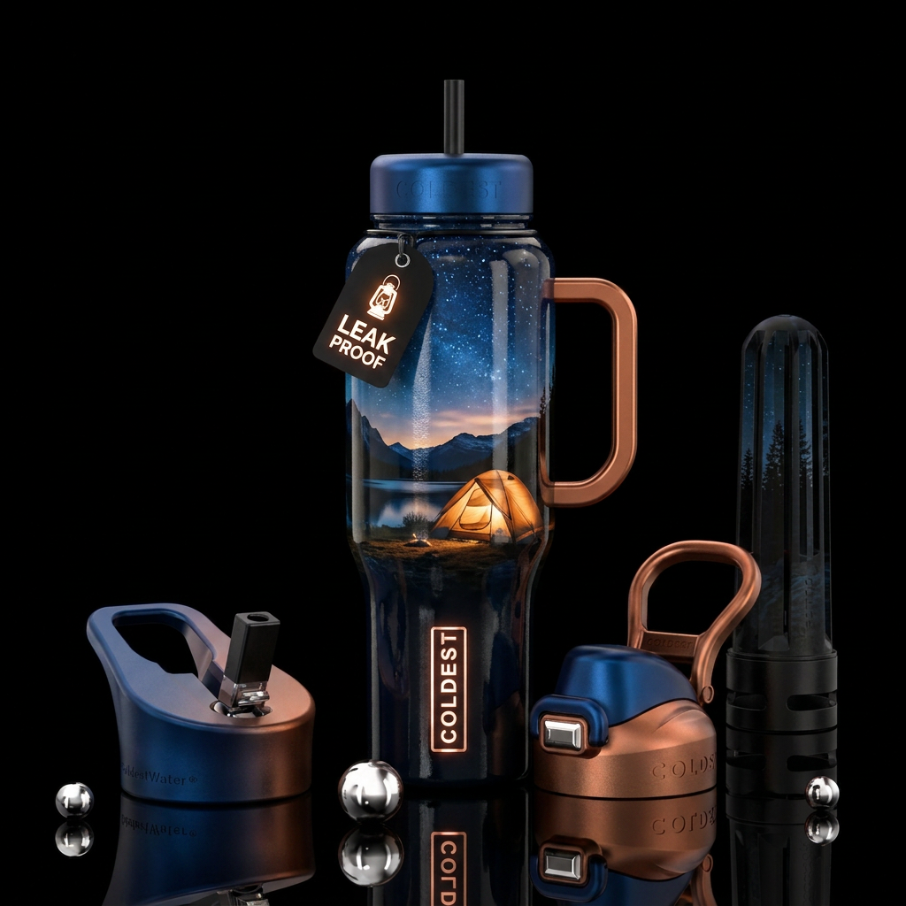 Summer nights water bottle design