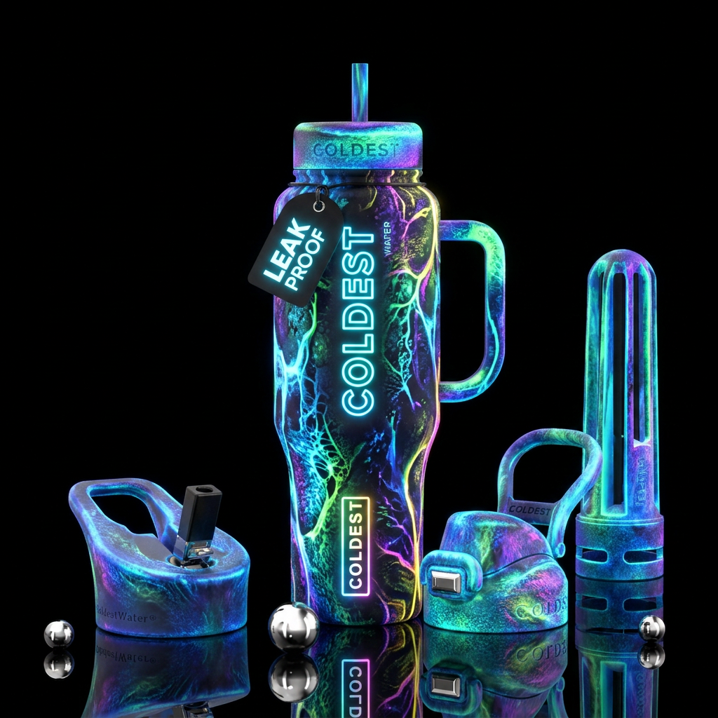 Art water bottle design