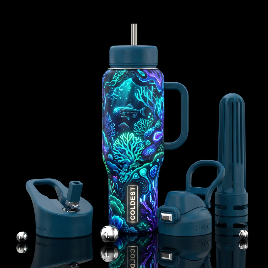 Art water bottle design