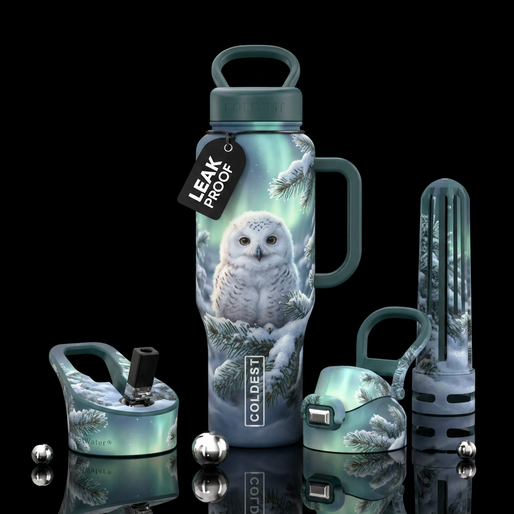 Baby owl 🦉 water bottle design